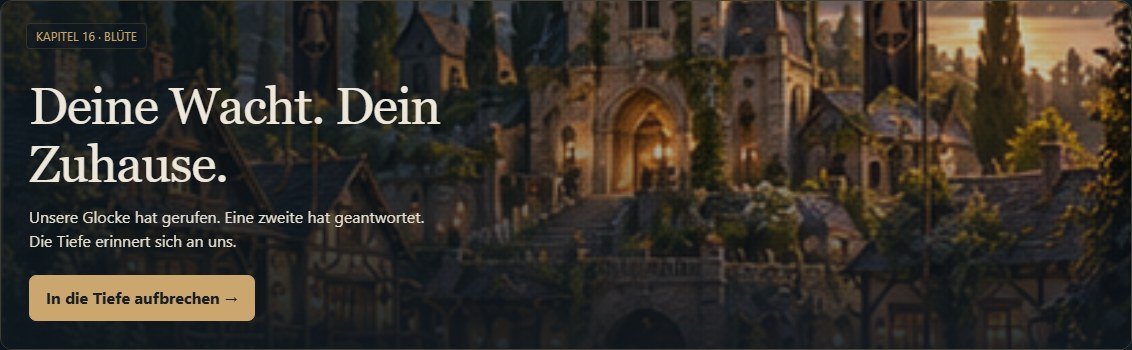 Die ausgebaute Zuflucht im Spiel mit ihren Gebäuden